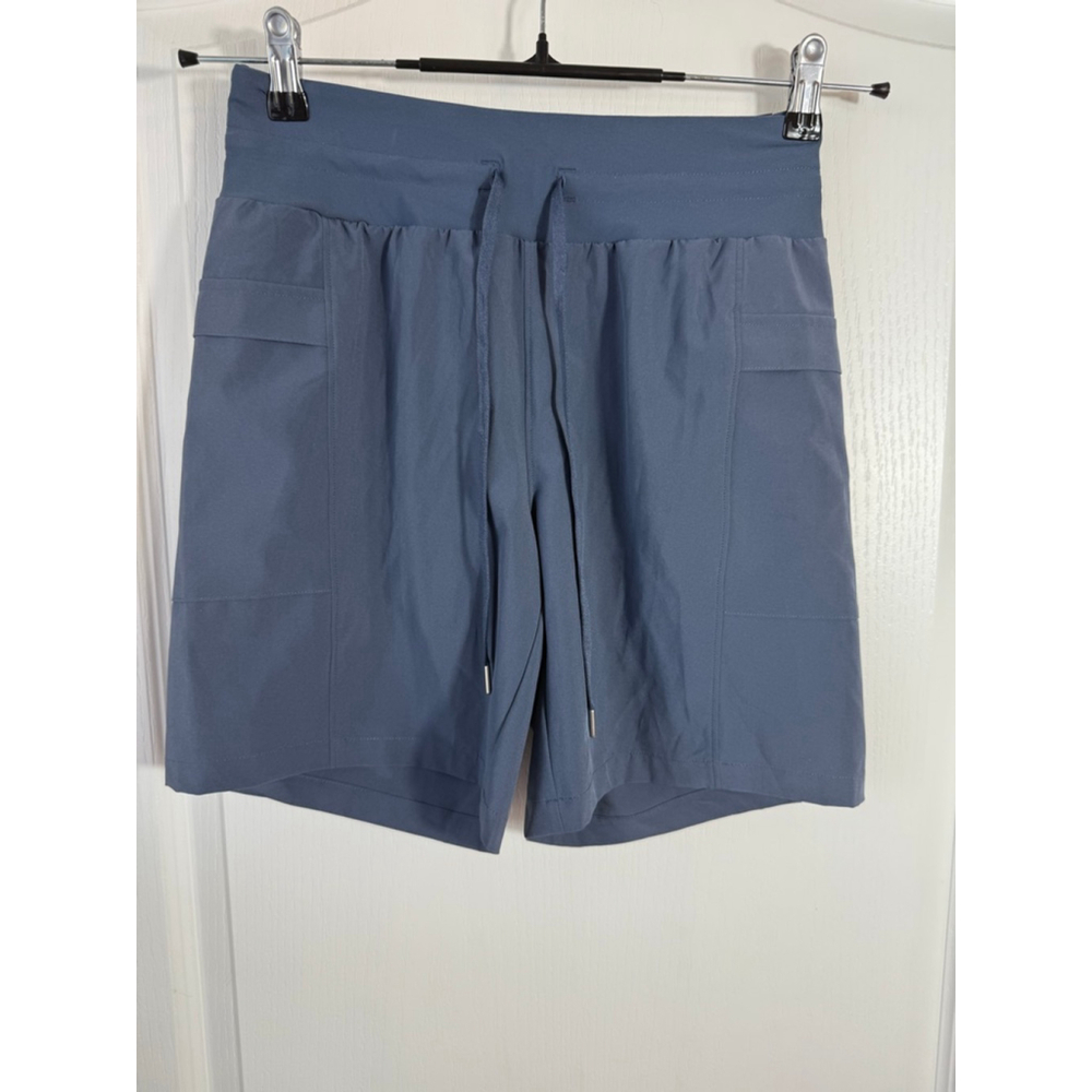 Women's CALIA Blue Mid-Rise Athletic Shorts XS